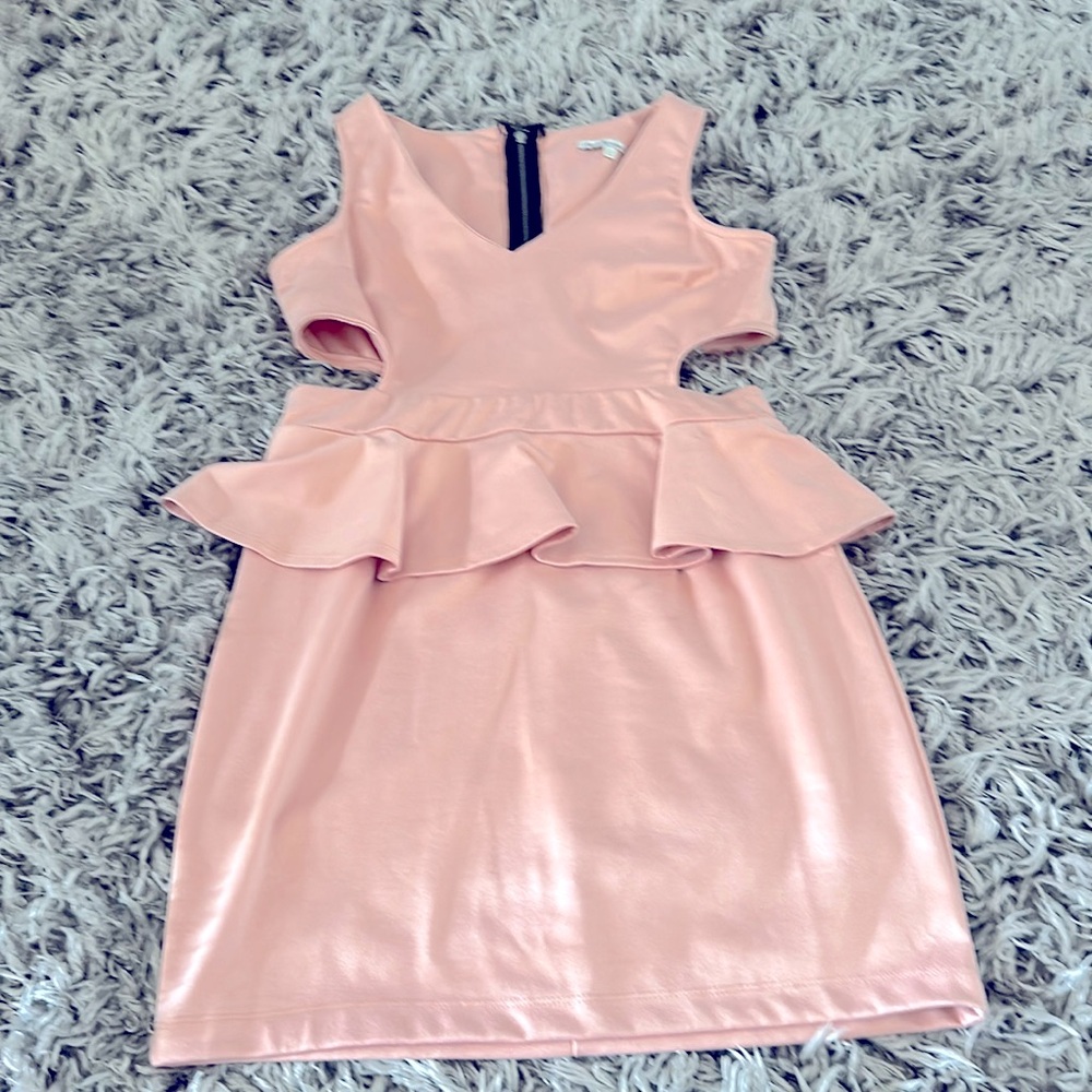 Peplum Cut out dress
